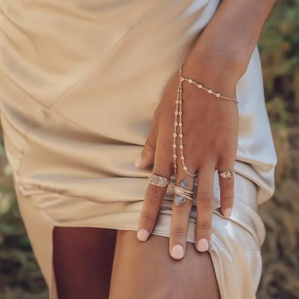 CZ Tassel Hand Chain