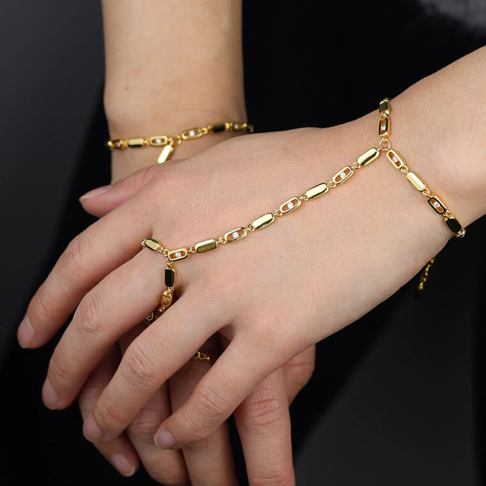 CZ Tassel Hand Chain