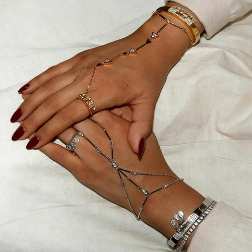 CZ Tassel Hand Chain